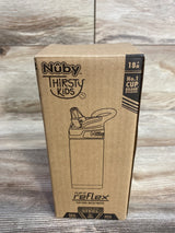 NEW Nuby Thirsty Kids Flip-It Reflex Stainless Steel Cup 10oz