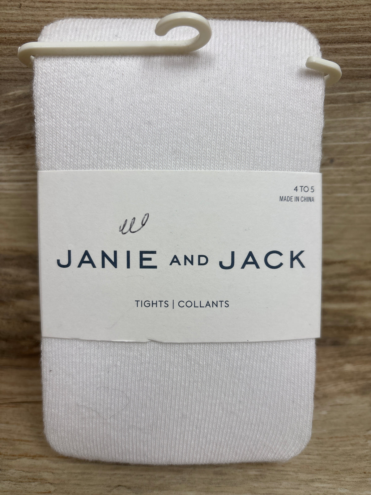 NEW Janie & Jack Classic Tights White sz 4-5T