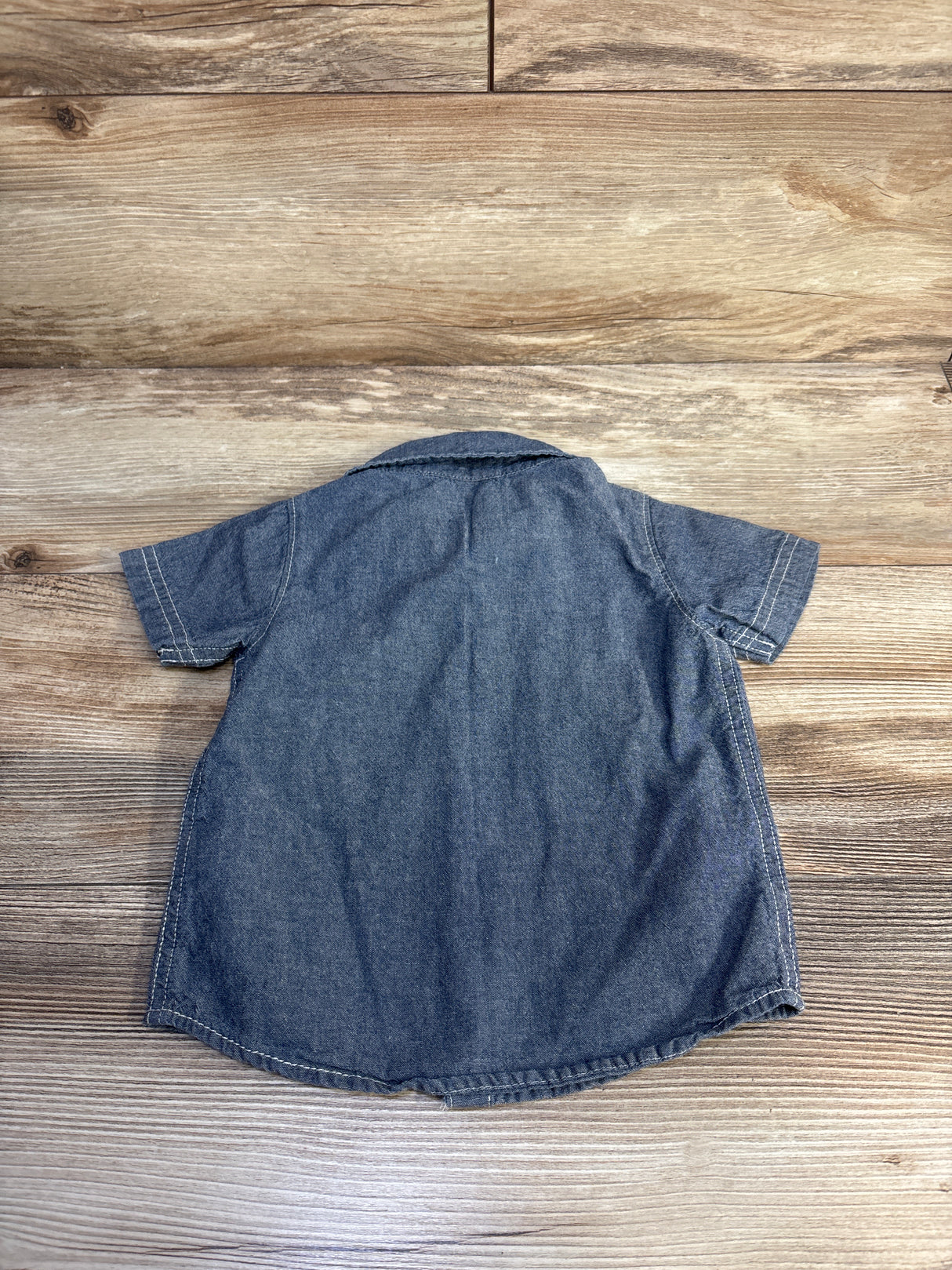 Carter's Chambray Button-Up Shirt Blue sz 12m
