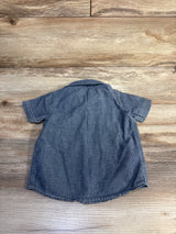 Carter's Chambray Button-Up Shirt Blue sz 12m
