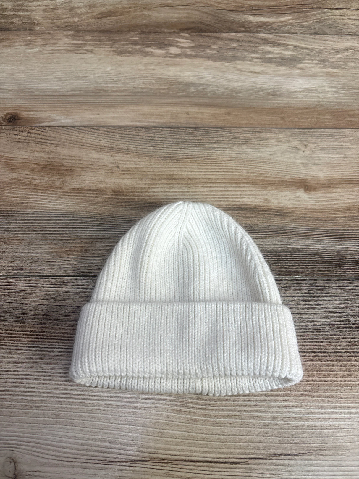 Children's Place Ribbed Knit Beanie White sz 12m-4T