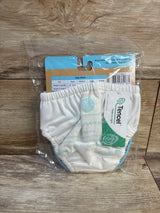 NEW Charlie Banana Reusable Easy Snap Swim Diaper White sz XL (2-4T)