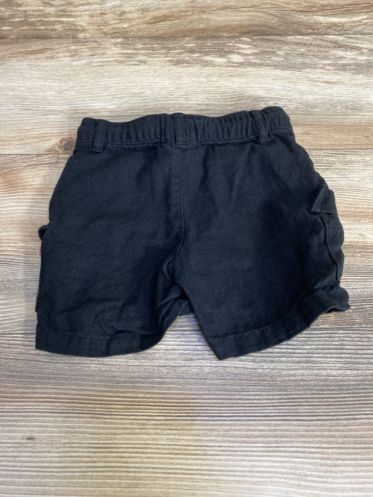 Cat & Jack Drawstring Linen Shorts Black sz 12m