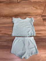 Cat & Jack 2pc Ribbed Shirt & Shorts Set Blue sz 3-6m