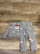 Pekkle 2pc Santa Pajama Set Grey sz 5T