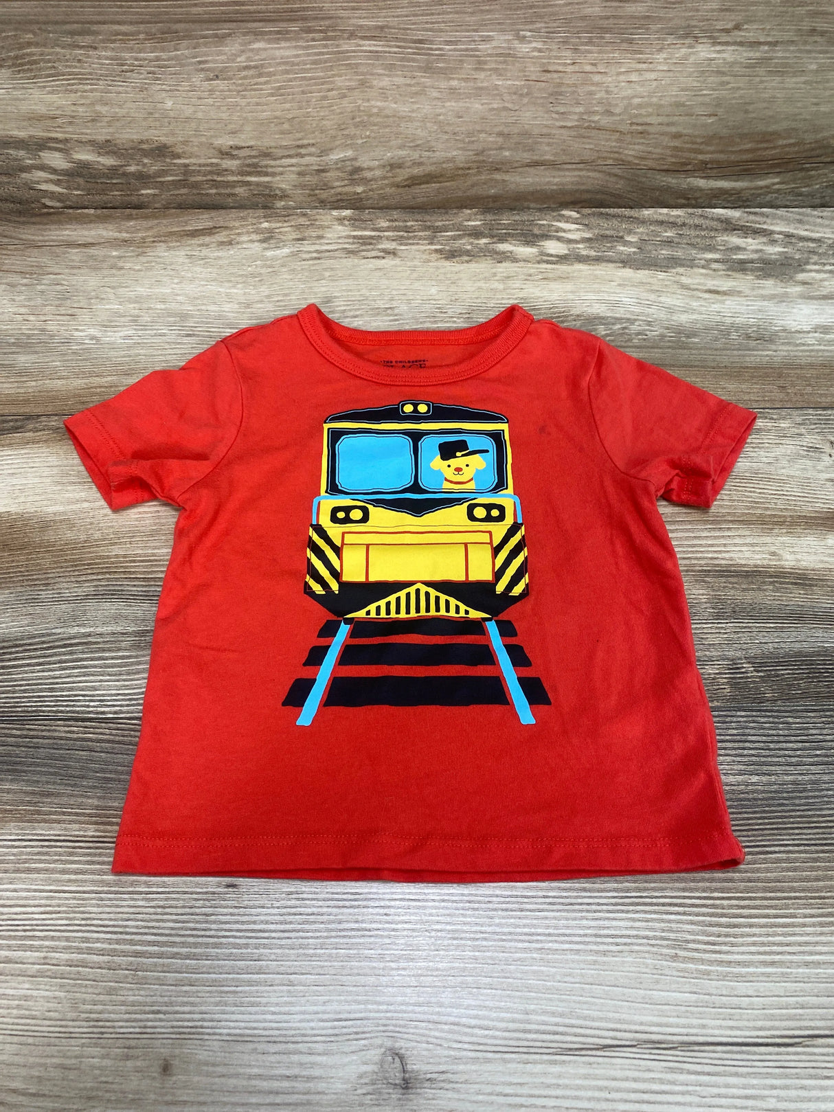 Children's Place Train Shirt Red sz 18-24m