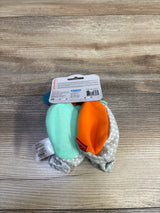 NEW Infantino Foot Rattles - Zebra & Cheetah