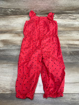 Carter's Heart Print Romper Red sz 12m