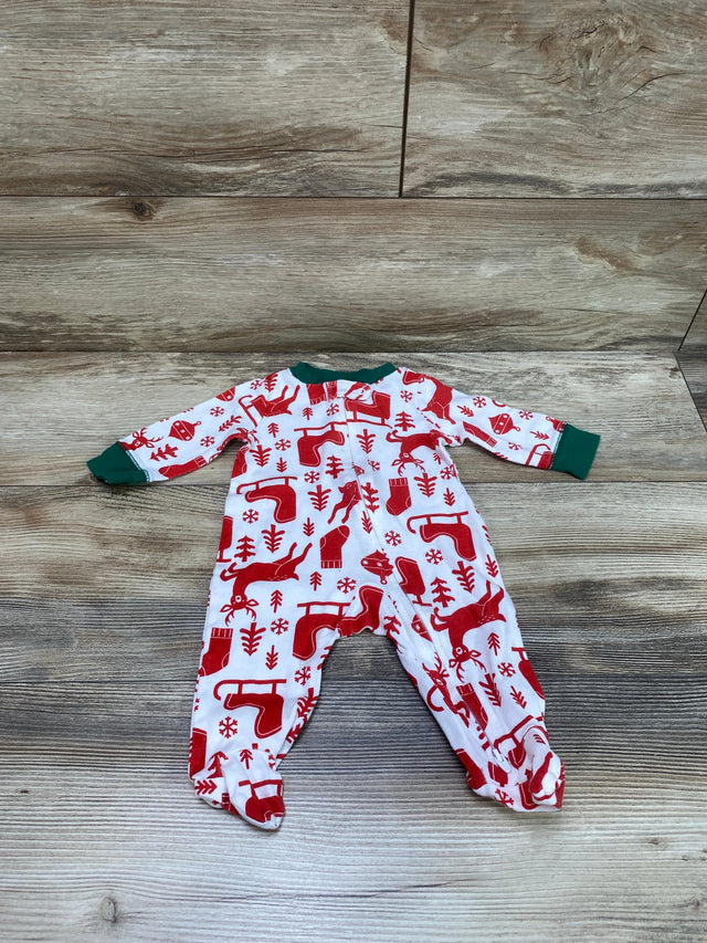 Carter's Holiday Sleeper White sz 3m - Me n Mommy To Be