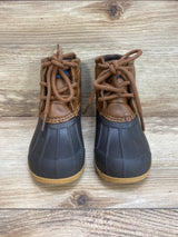 Sperry Port Duck Boot Brown/Blue Sz 6c