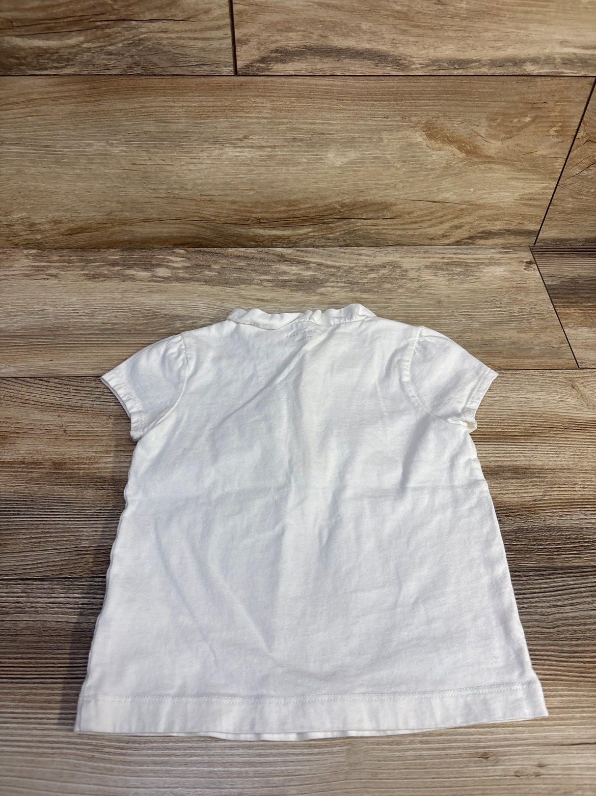 Janie & Jack Ruffle Henley Top White sz 4T