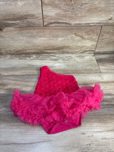 London Store One-Shoulder Rose Tulle Tutu Bodysuit Pink sz 3m