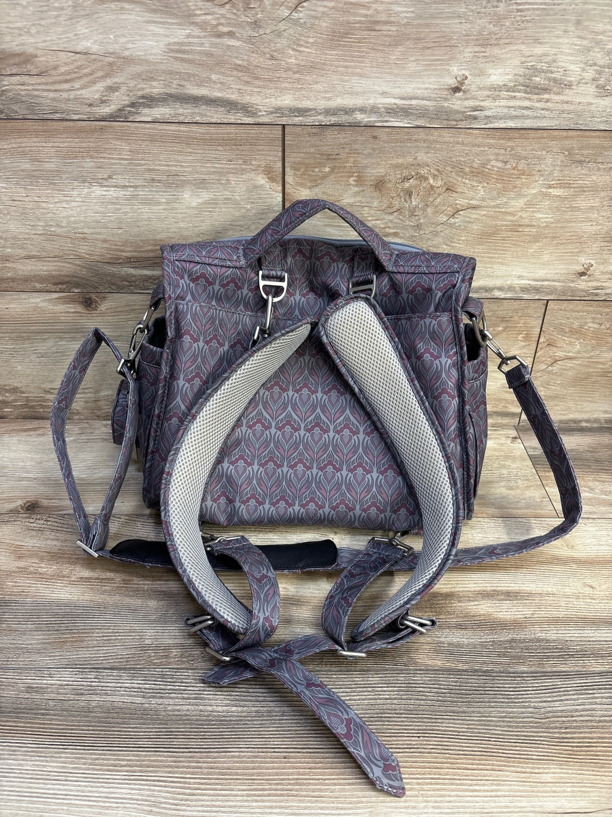 JU-JU-BE BFF Convertible Diaper Backpack, Amethyst Ice