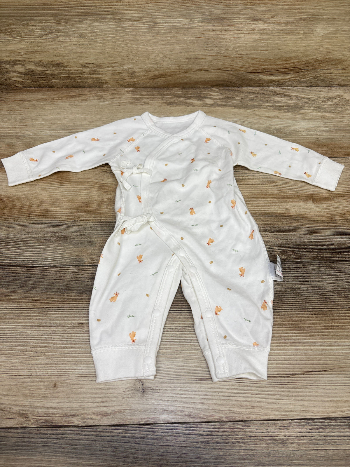 Cherie Kids Footless Kimono Sleeper White sz 0-1m
