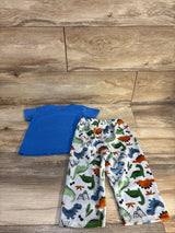Little Ricky's 2pc Dinosaur Pajama Set Blue sz 18m