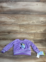 NEW Bluey Woobie Pullover Sweatshirt In Purple sz 3T