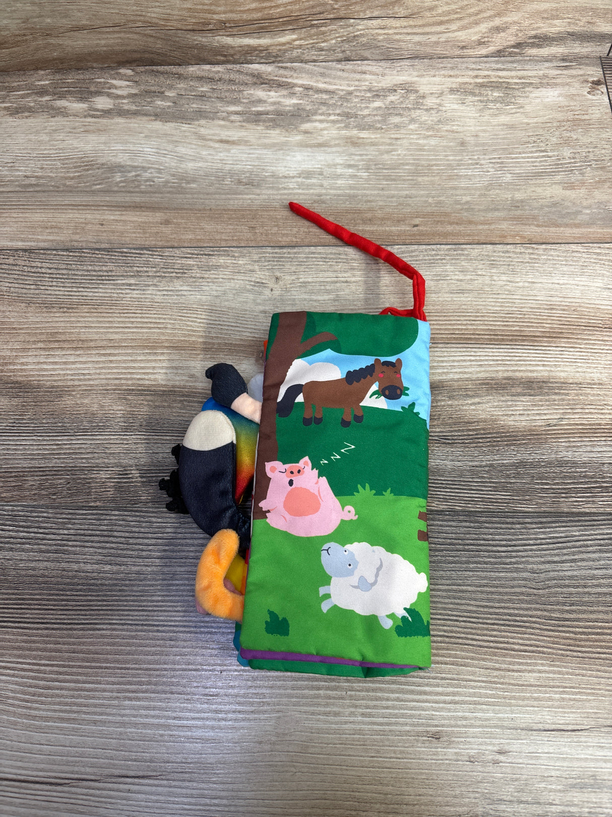 Cloth Crinkle Texture Farm Tails Sensory Book