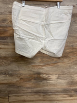 NWOT Gap Maternity Linen-Blend Shorts White sz XL