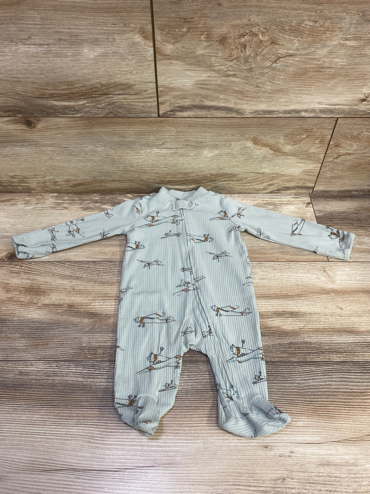 Carter's Ribbed Sleeper Green sz 3m