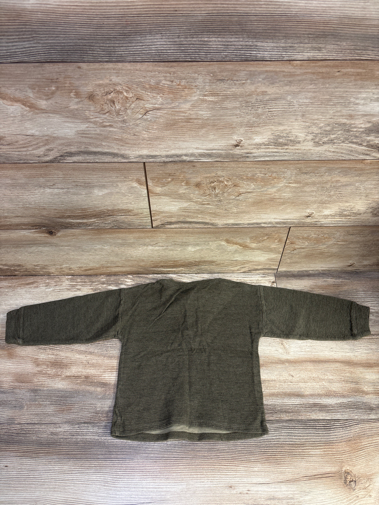 Easy Peasy Long Sleeve Henley Shirt Green sz 4T