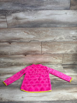 Juicy Couture 1/4 Zip Textured Pull Over Jacker Hot Pink sz 4T