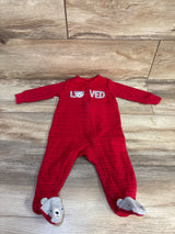 Just One You Striped Loved Sleeper Red sz 6m
