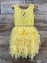 Disney Princess Beauty & The Beast Belle Sleeveless Tulle Dress Yellow sz 4T