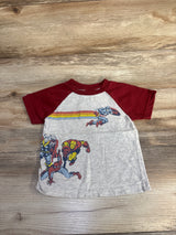 Marvel Avenger Short Sleeve Shirt Burgundy sz 18m