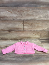 Cat & Jack Cropped Denim Jacket Pink sz 12m