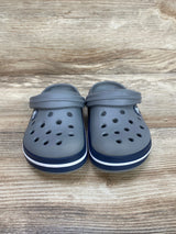 Crocs Unisex Kid's Crocband Clogs Smoke/Navy Sz 9c