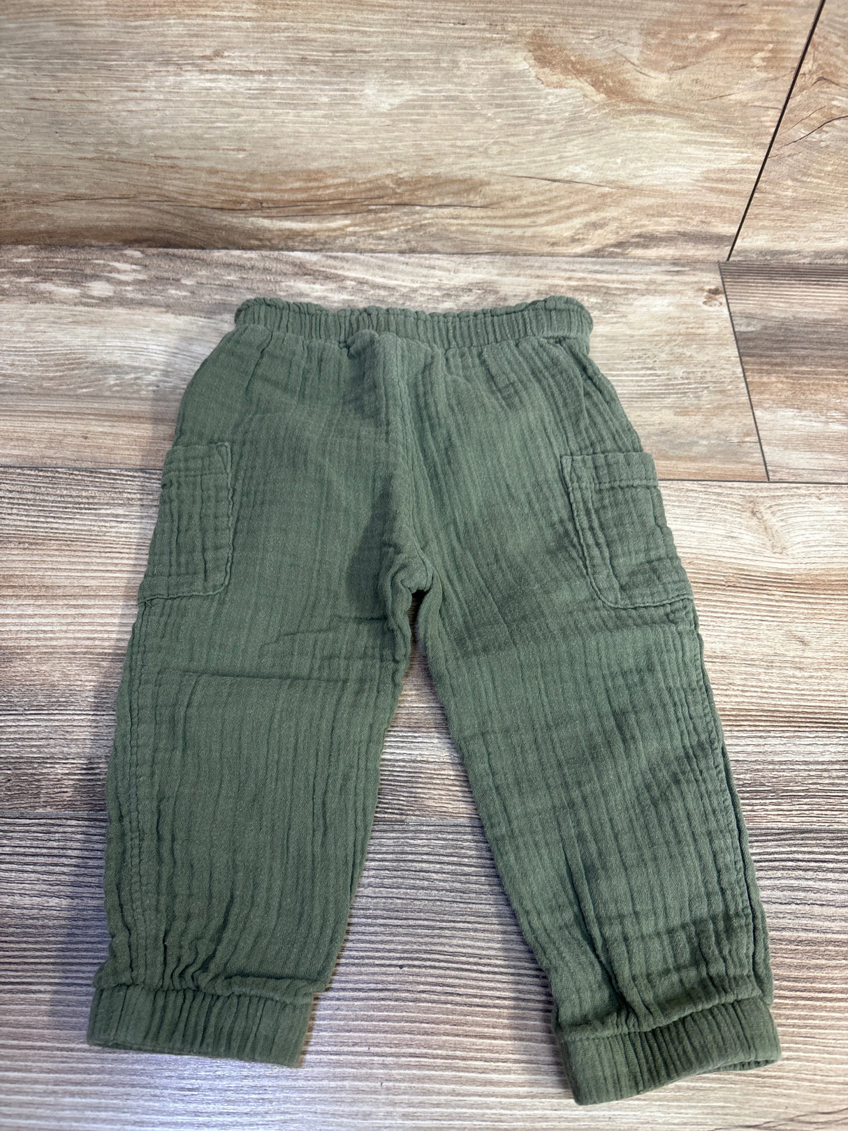 Old Navy Gauze Pull On Pants Green sz 12-18m