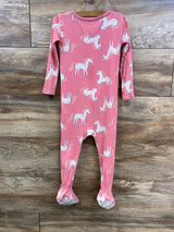 Just One You Zipper Unicorn Sleeper Pink sz 2T - Me n Mommy To Be