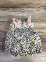Catherine Malandrino Mini Floral Romper Ivory sz 0-3m