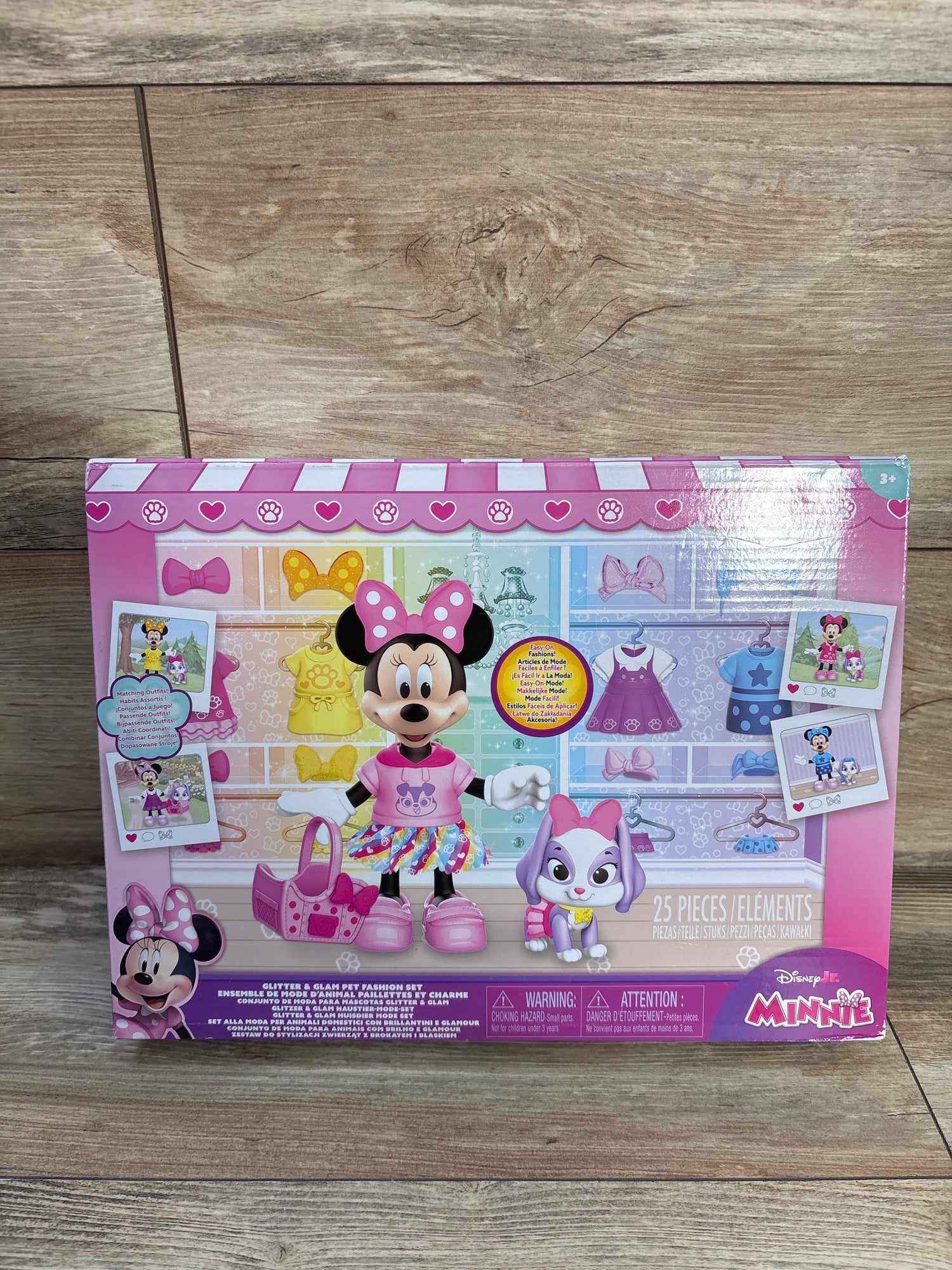 NEW Disney Jr. Minnie Glitter & Glam Pet Fashion Playset 25pc