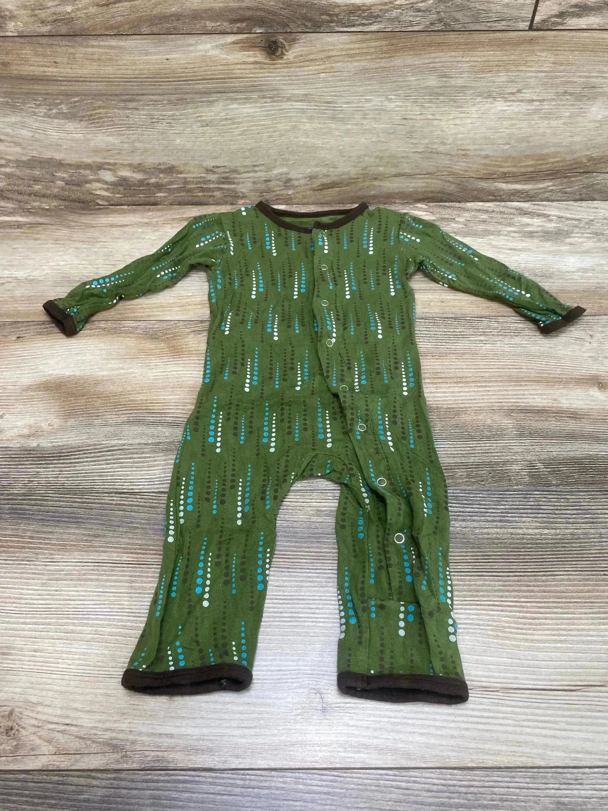 Kickee Pants Coverall Green sz 3-6m