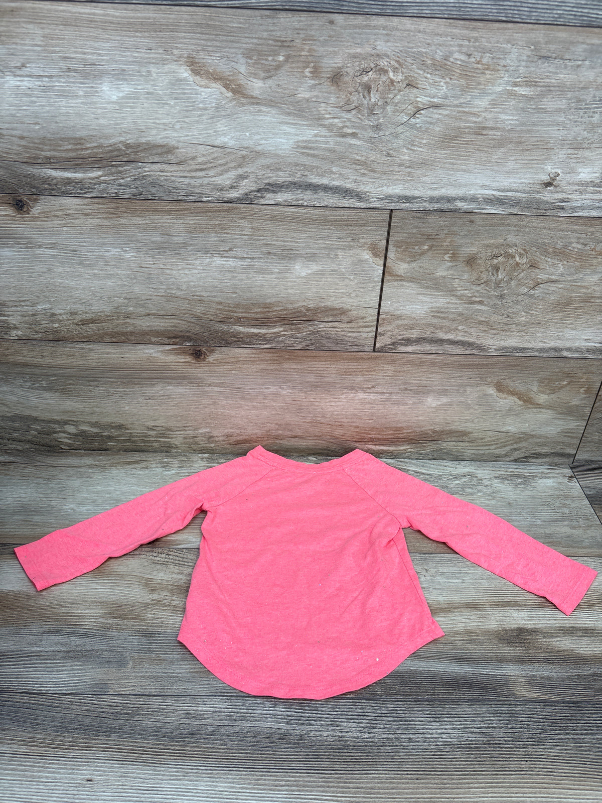 Cat & Jack Long Sleeve Glitter Shirt Pink sz 2T