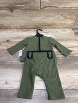 NEW Old Navy 2pc Rib Knit Long Sleeve Top & Pants Set Green sz 0-3m
