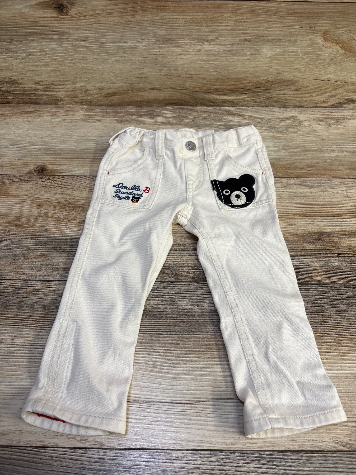 Double B Miki House Bear Pants Ivory sz 2T