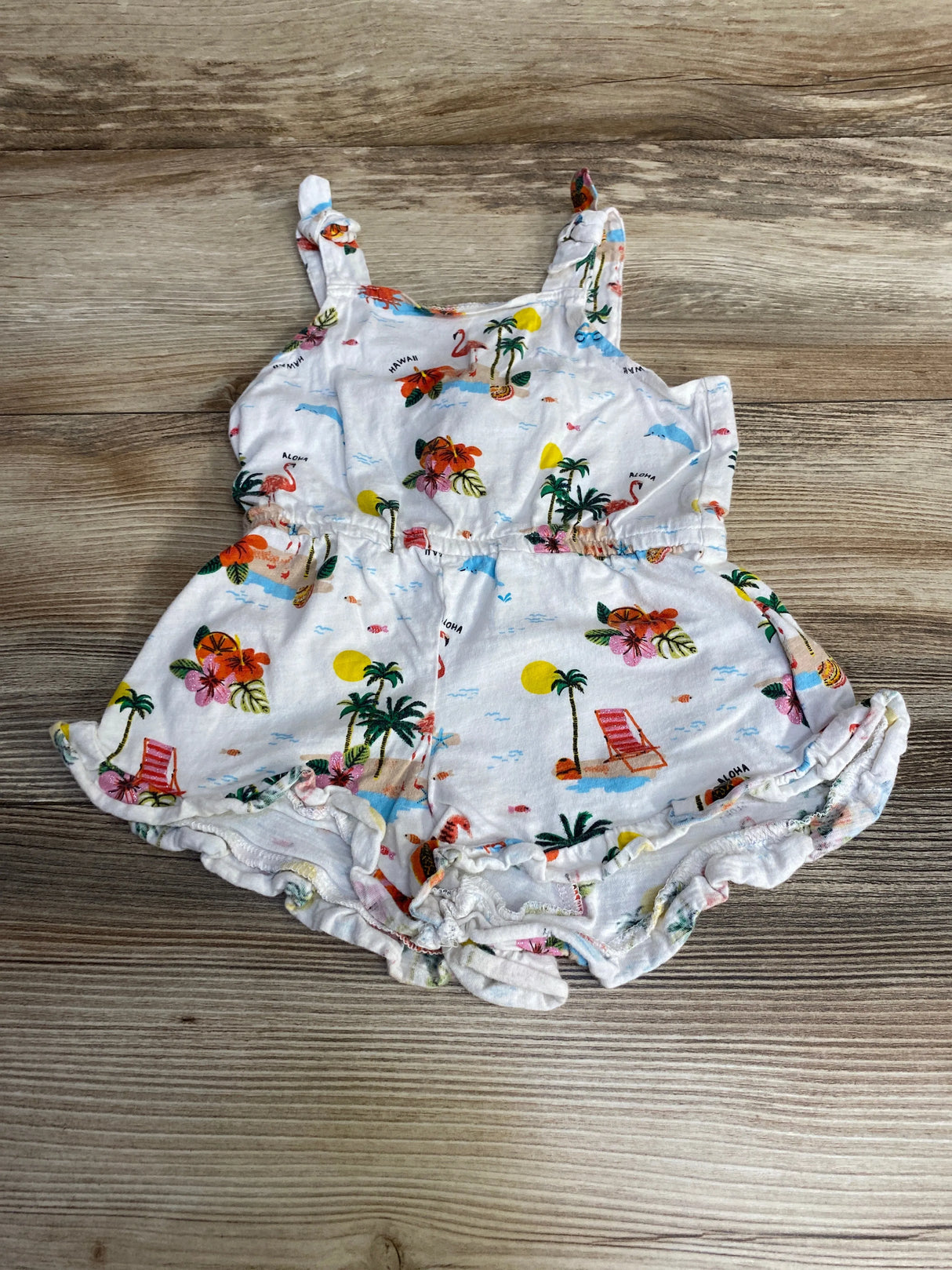 H&M x Emma Jayne Hawaii Romper White sz 18m-2T