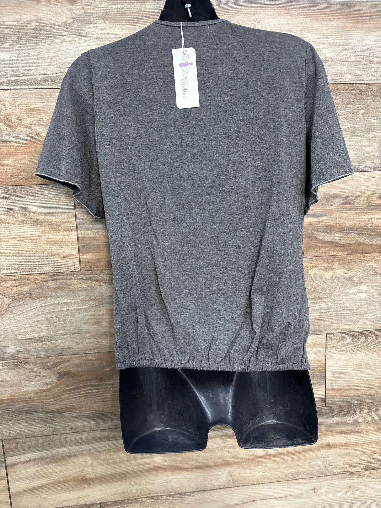 NEW Belly Moms Nursing Shirt Grey sz XL - Me n Mommy To Be