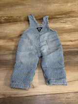 Oshkosh Striped Overalls Blue sz 9m