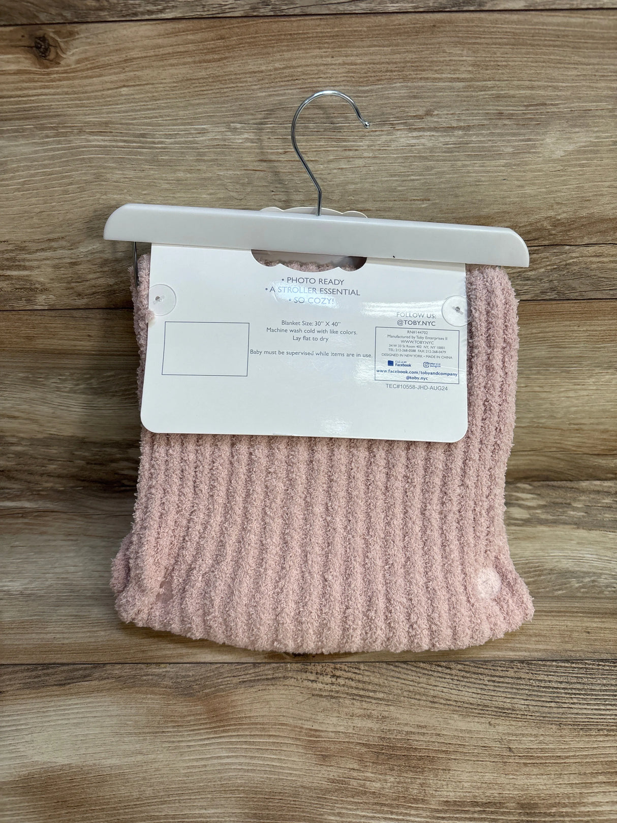 NEW Toby & Me Hat, Blanket, & Socks 3pc Set Pink sz NB
