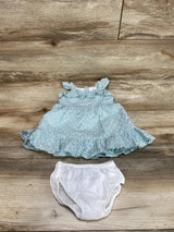 Janie & Jack Striped Ruffle Textured Dress sz 3-6m