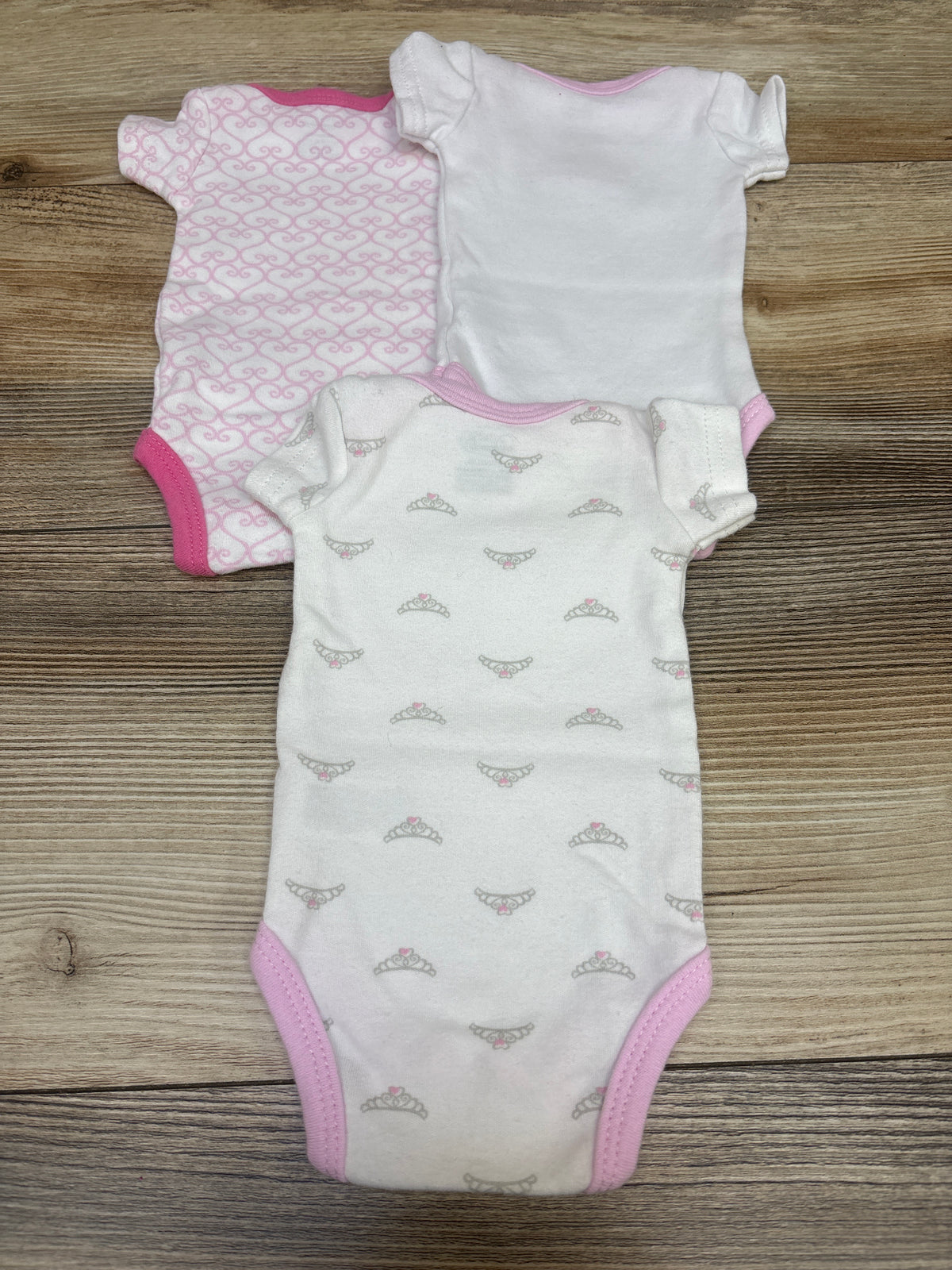 Luvable Friends 3pk Bodysuits White sz Preemie
