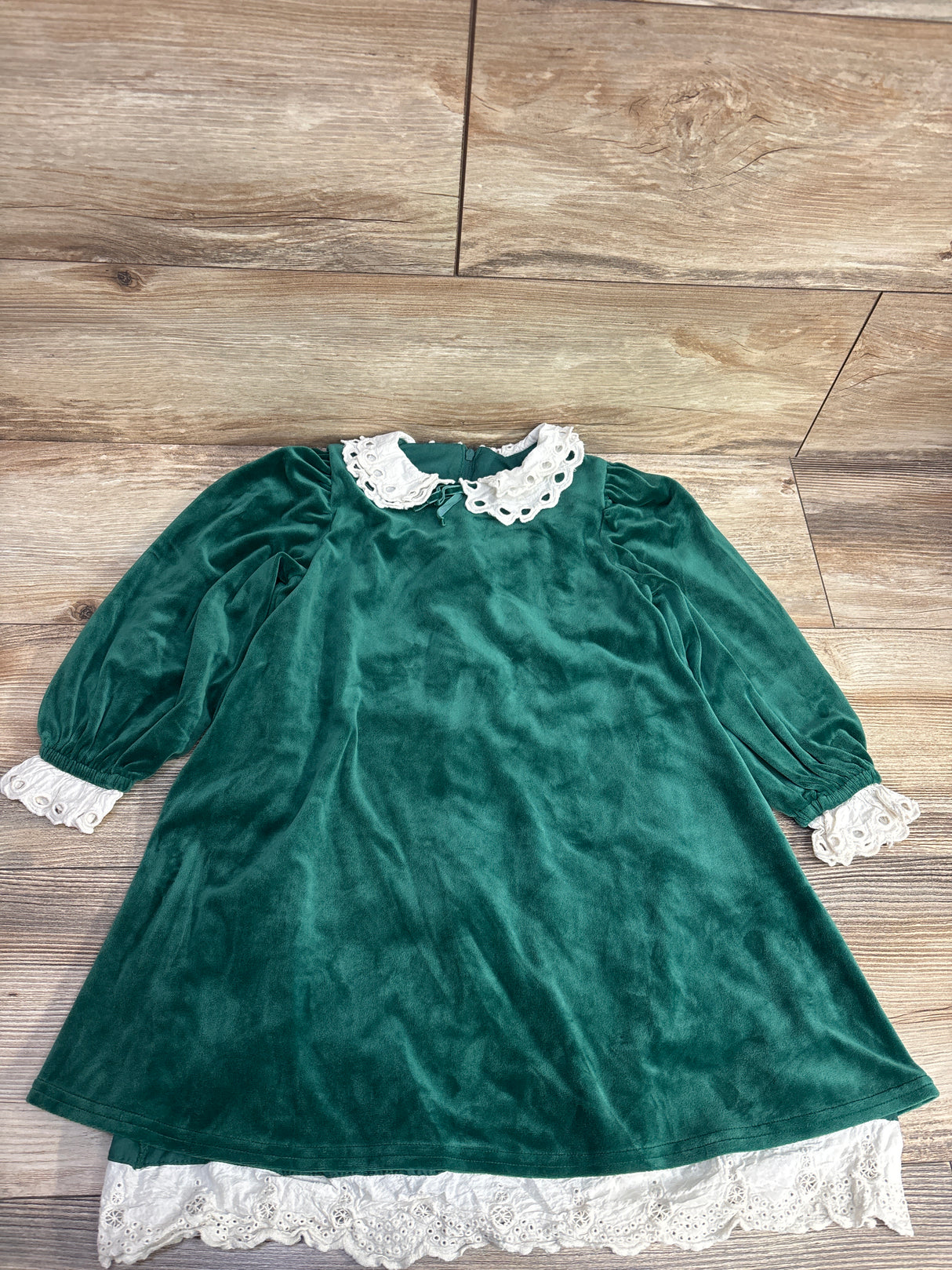 Wonder Nation Velour Holiday Dress Emerald sz 5T