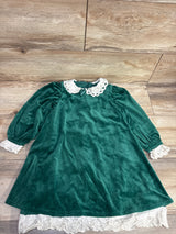 Wonder Nation Velour Holiday Dress Emerald sz 5T