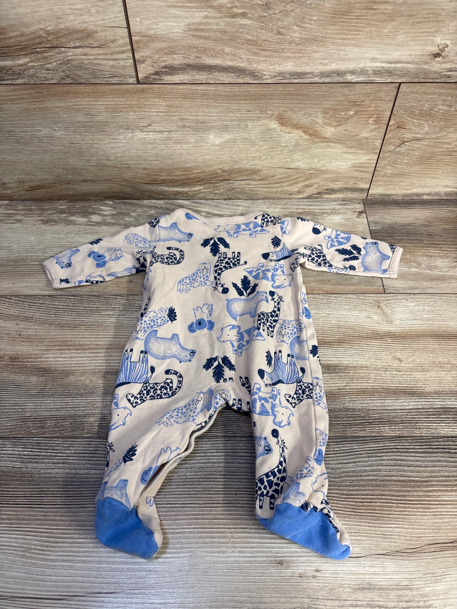 Carter's Animal Print Snap Sleeper Beige sz 3m