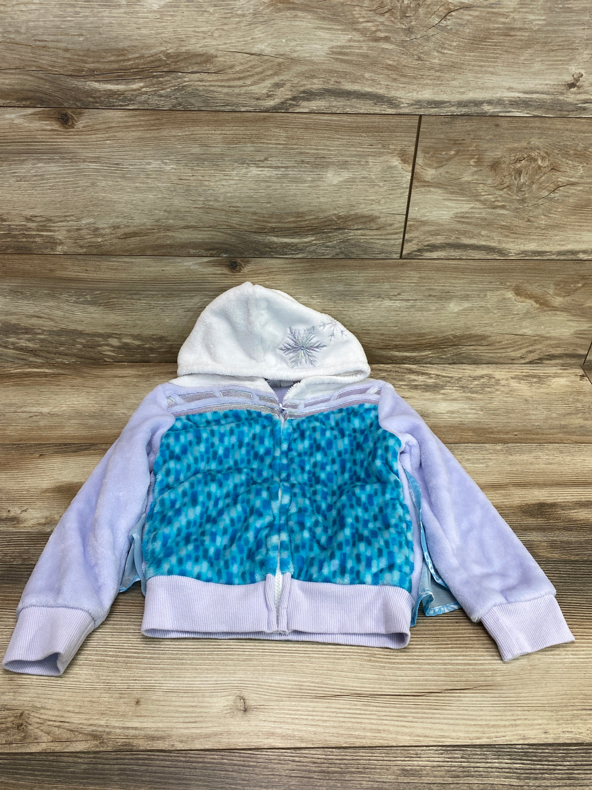 Disney Parks Frozen Full Zip Hoodie White sz 4-5T