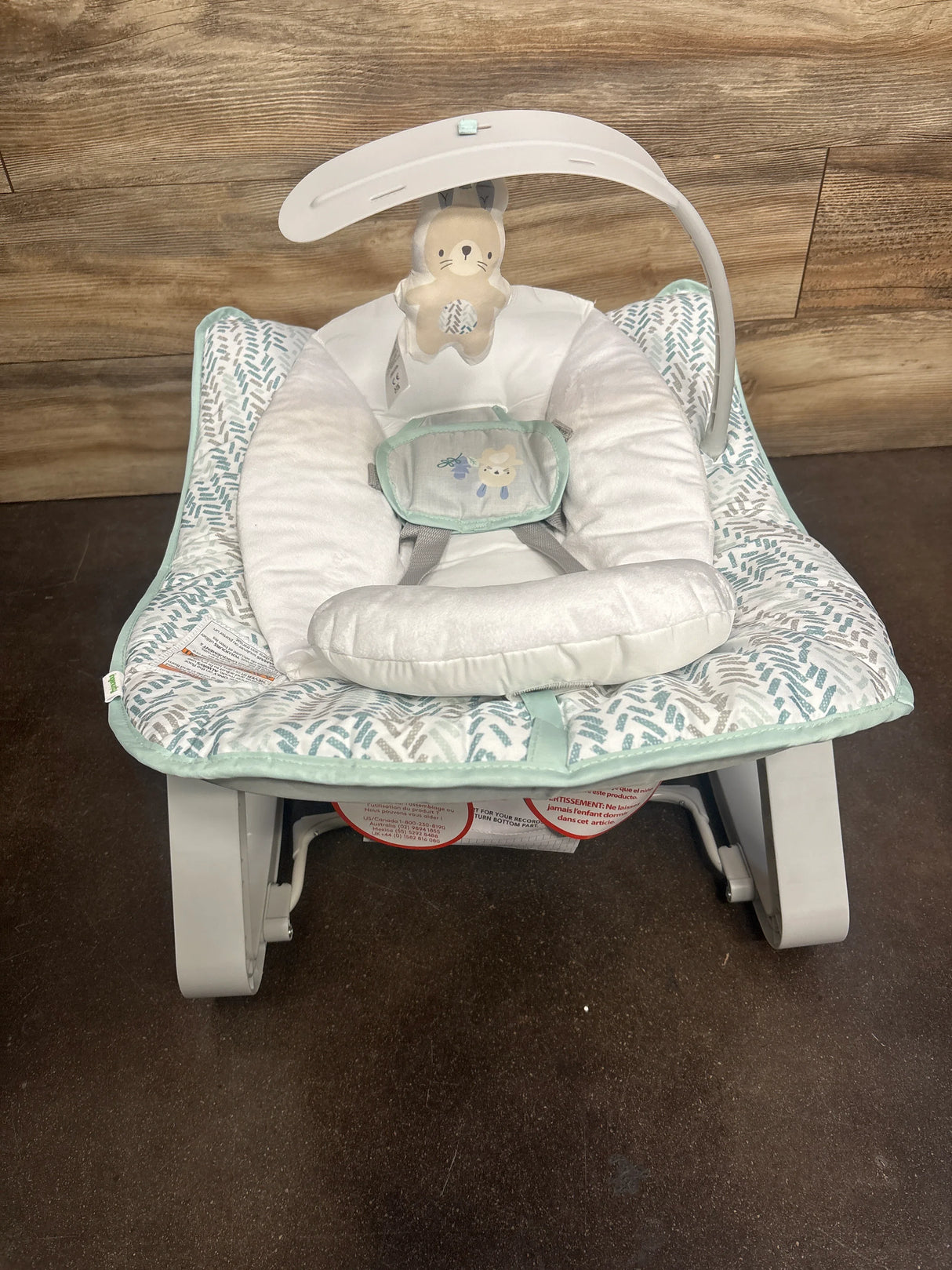 NEW Ingenuity Keep Cozy 3-in-1 Grow with Me Baby Bouncer, Rocker & Toddler Seat Spruce