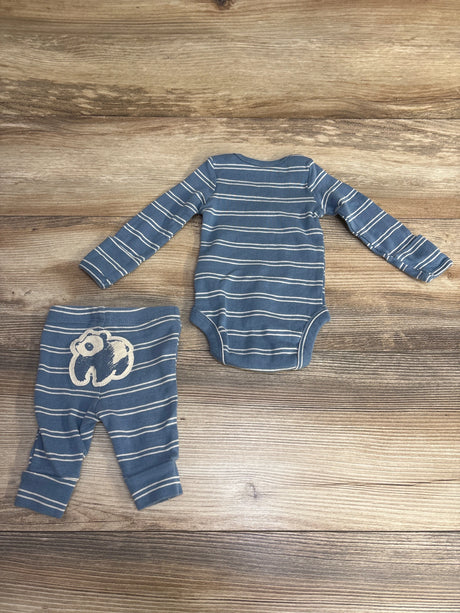 Carter's 2pc Striped Bodysuit & Pants Blue sz Newborn - Me n Mommy To Be
